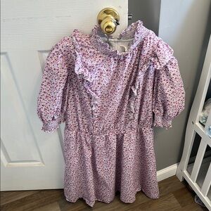 Hyacinth House Floral Pink Dress, Size L